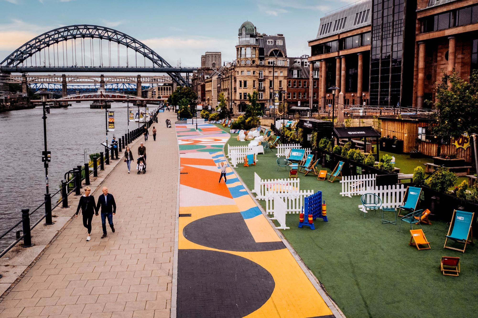 Andy Welland's Quayside mural at Wesley Square